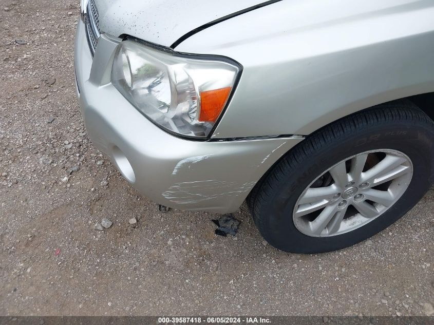 2007 Toyota Highlander Hybrid Limited V6 VIN: JTEEW21A470039638 Lot: 39587418