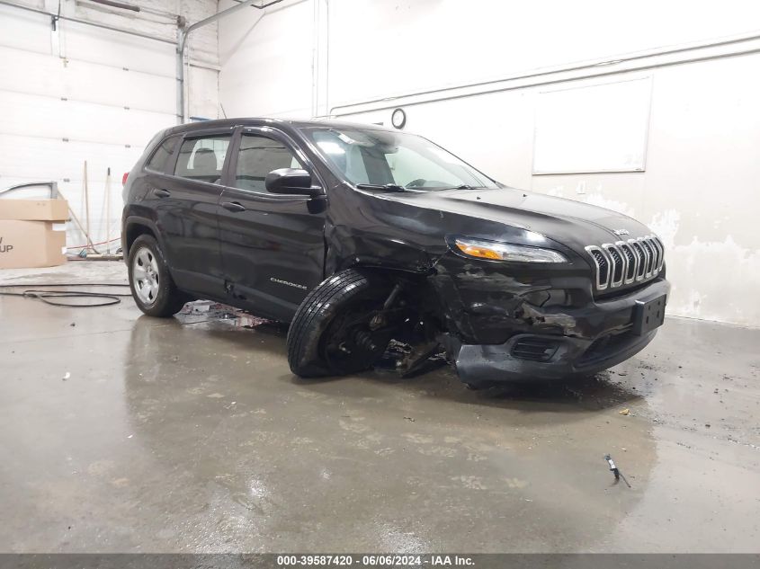 2017 Jeep Cherokee Sport 4X4 VIN: 1C4PJMAB0HW529590 Lot: 39587420