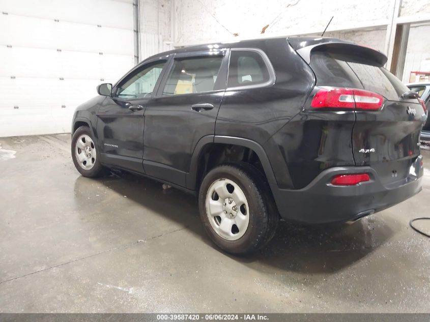 2017 Jeep Cherokee Sport 4X4 VIN: 1C4PJMAB0HW529590 Lot: 39587420