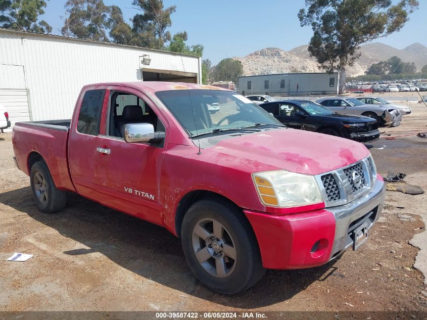 2005 Nissan Titan Se VIN: 1N6AA06A55N527721 Lot: 39587422