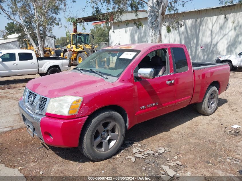 2005 Nissan Titan Se VIN: 1N6AA06A55N527721 Lot: 39587422