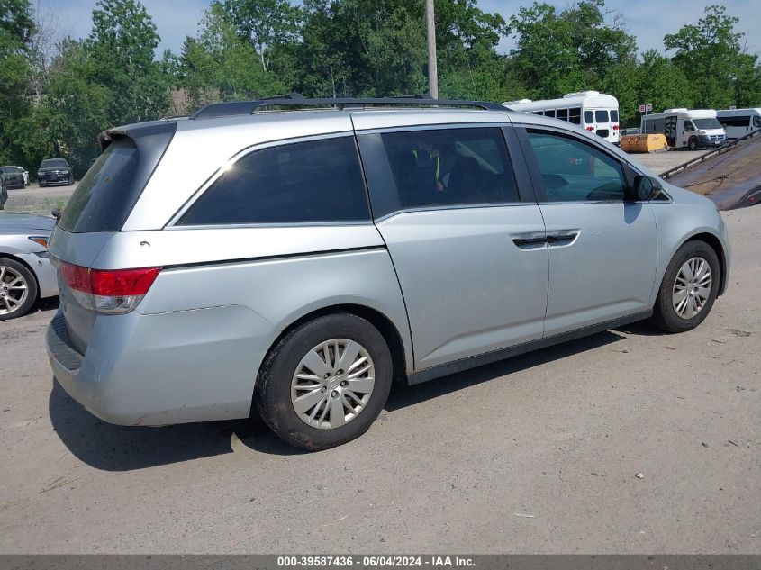 2014 Honda Odyssey Lx VIN: 5FNRL5H23EB056962 Lot: 39587436