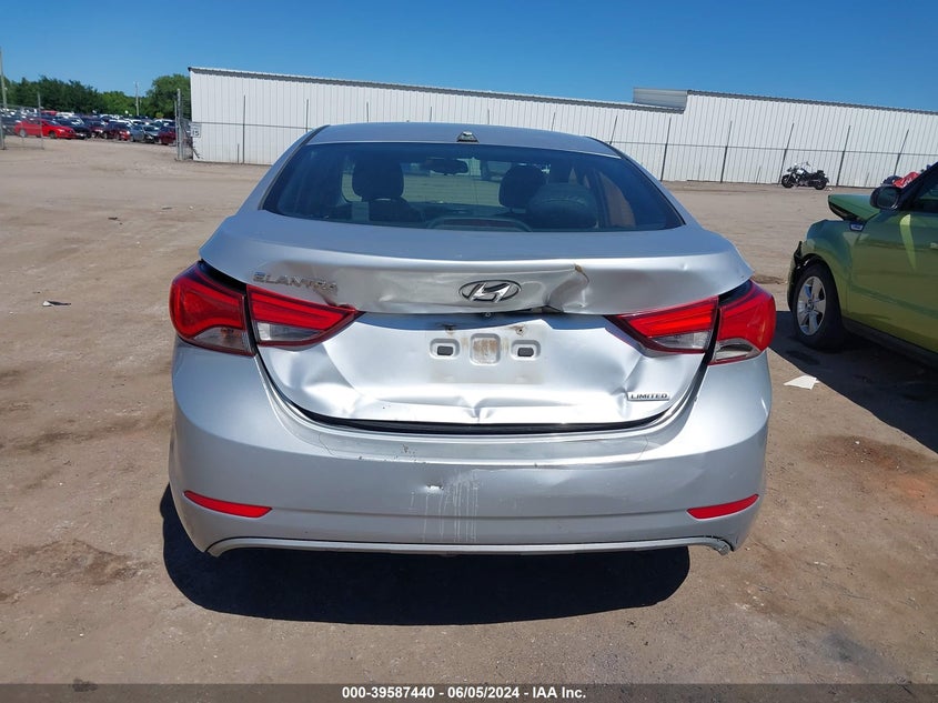 2014 Hyundai Elantra Limited VIN: 5NPDH4AE3EH489063 Lot: 39587440