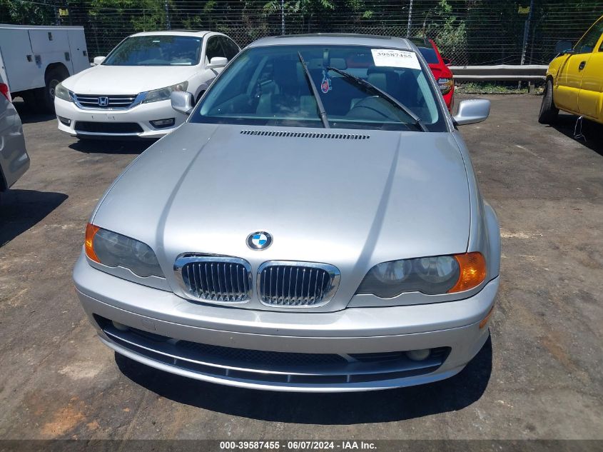 2000 BMW 323Ci VIN: WBABM3346YJN81911 Lot: 39587455