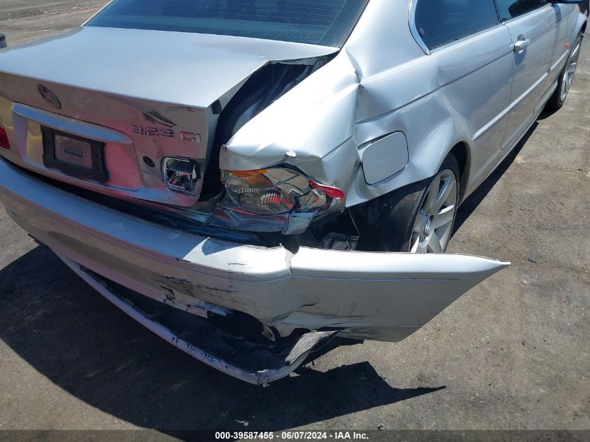 2000 BMW 323Ci VIN: WBABM3346YJN81911 Lot: 39587455