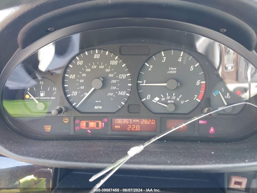 2000 BMW 323Ci VIN: WBABM3346YJN81911 Lot: 39587455