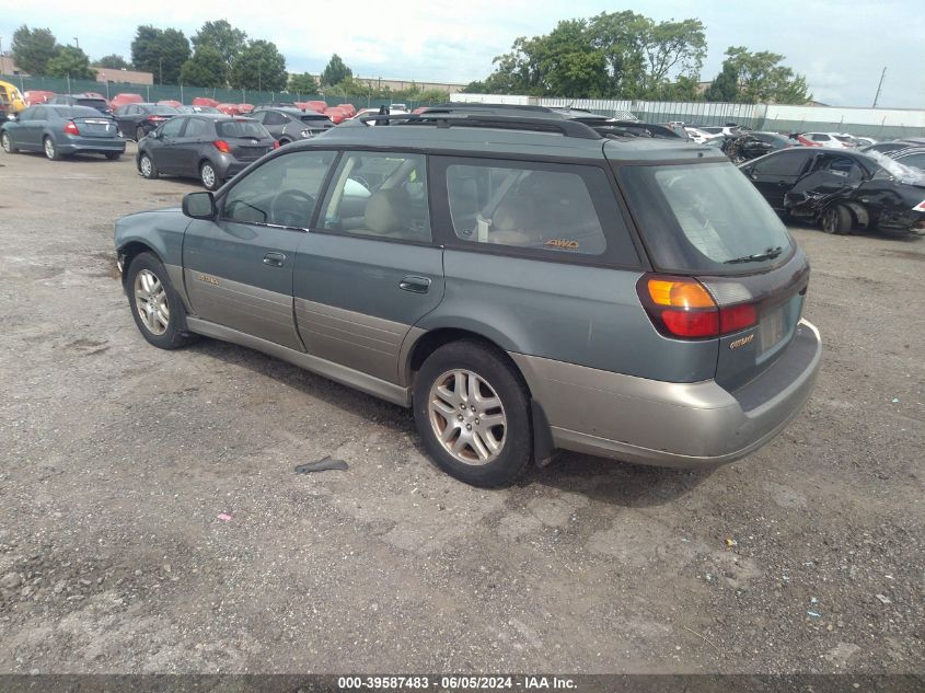 2002 Subaru Outback VIN: 4S3BH675127601076 Lot: 39587483