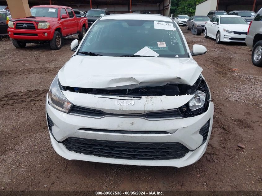 2022 Kia Rio Lx VIN: 3KPA24AD4NE454290 Lot: 39587535