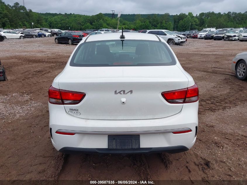 2022 Kia Rio Lx VIN: 3KPA24AD4NE454290 Lot: 39587535