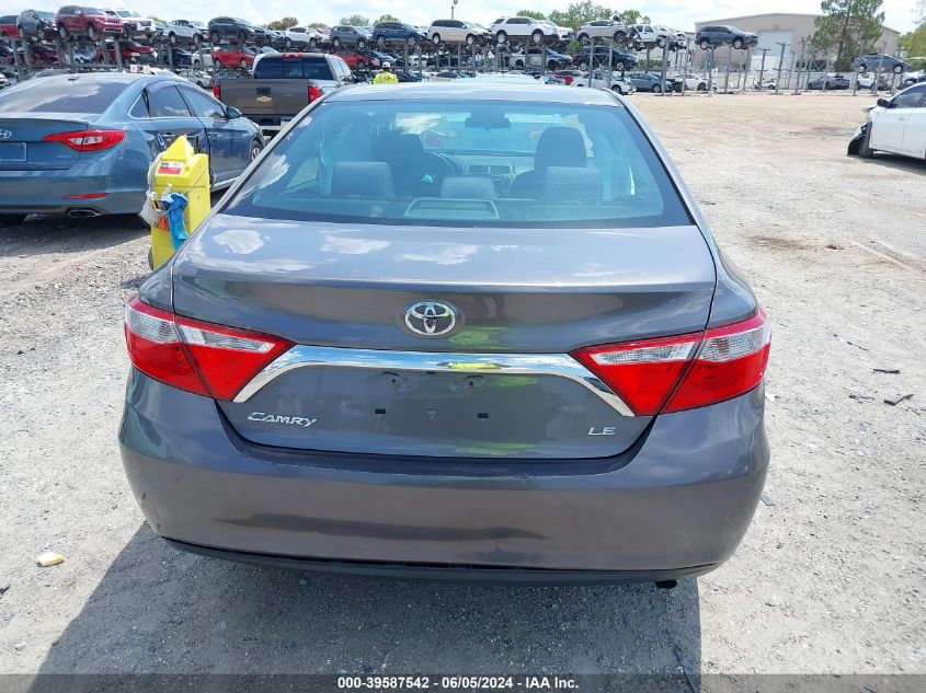 2016 Toyota Camry Le VIN: 4T1BF1FK4GU507391 Lot: 39587542