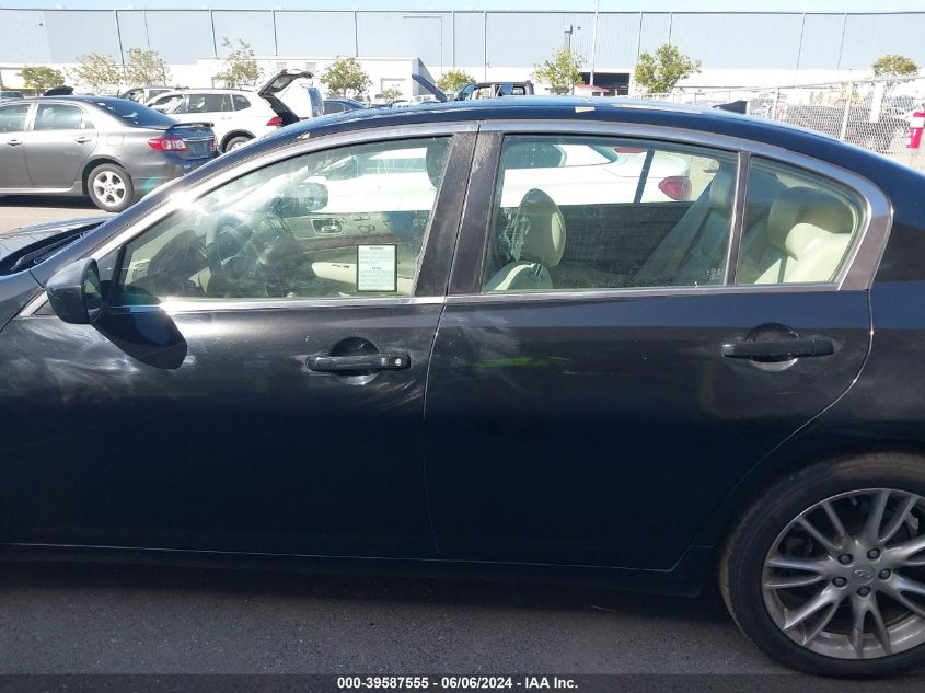 2011 Infiniti G37 Journey VIN: JN1CV6AP9BM300163 Lot: 39587555