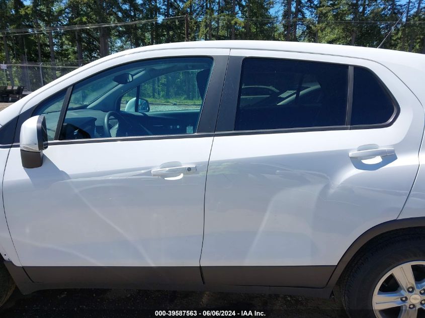 2020 Chevrolet Trax Fwd Ls VIN: 3GNCJKSB1LL110963 Lot: 39587563