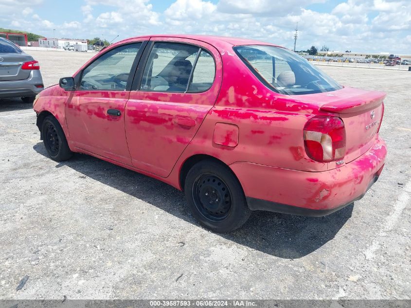 2002 Toyota Echo VIN: JTDBT123620242999 Lot: 39587593