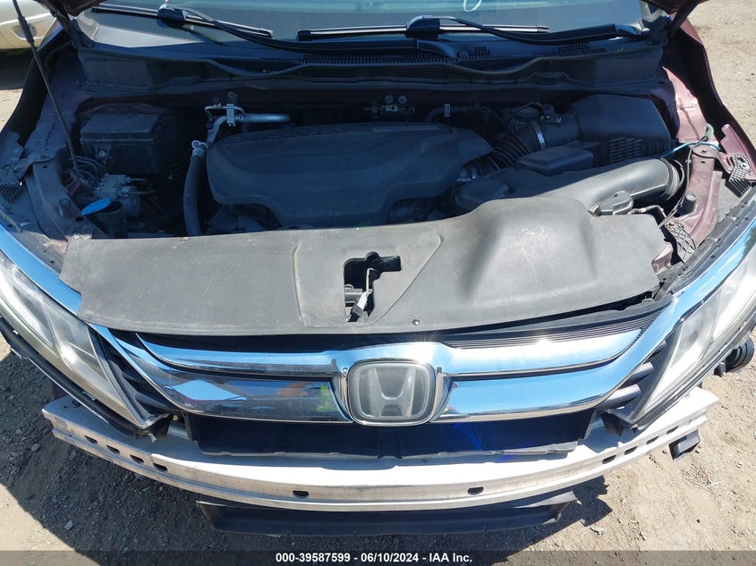 2018 Honda Odyssey Ex-L VIN: 5FNRL6H75JB034621 Lot: 39587599