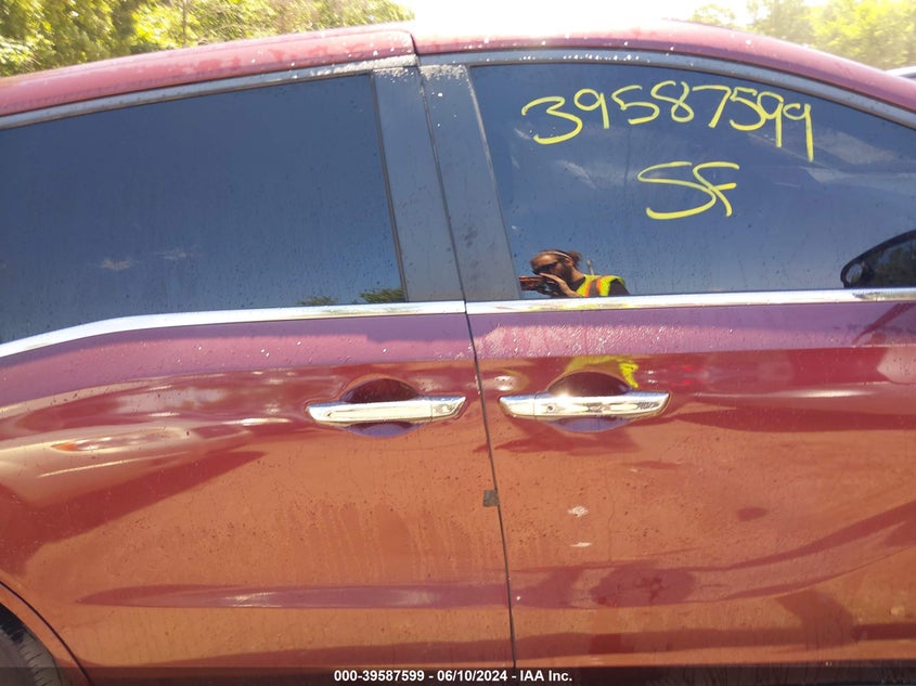 2018 Honda Odyssey Ex-L VIN: 5FNRL6H75JB034621 Lot: 39587599