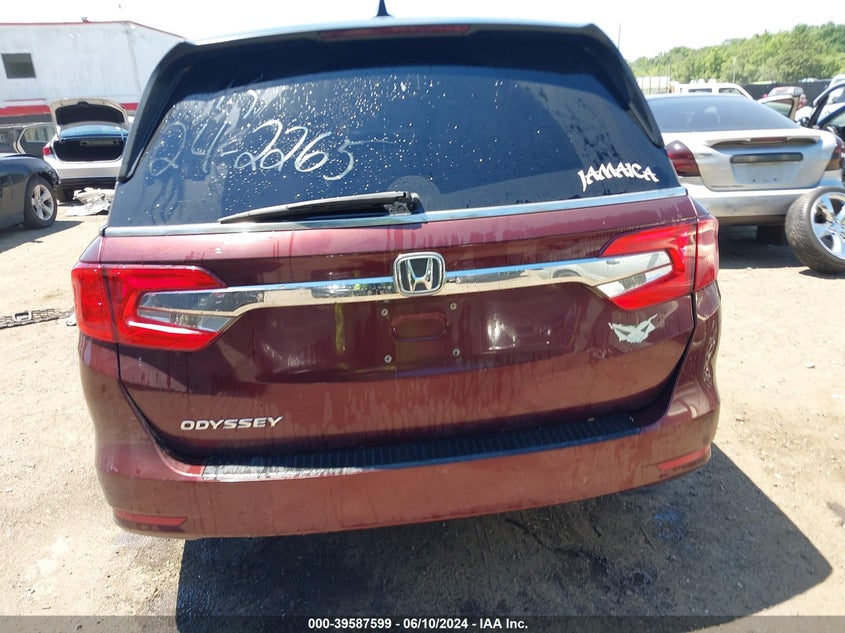 2018 Honda Odyssey Ex-L VIN: 5FNRL6H75JB034621 Lot: 39587599