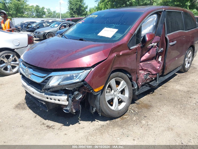 2018 Honda Odyssey Ex-L VIN: 5FNRL6H75JB034621 Lot: 39587599