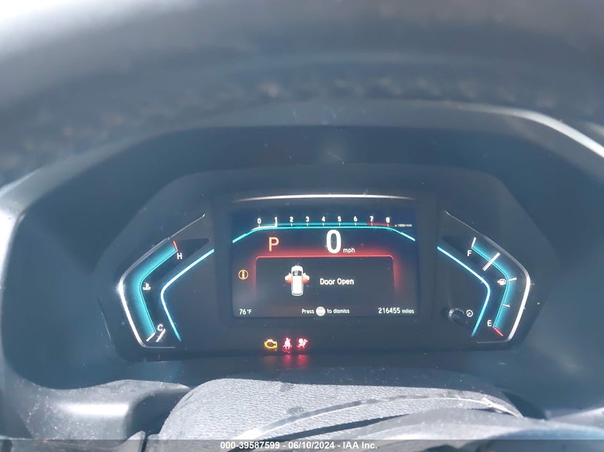 2018 Honda Odyssey Ex-L VIN: 5FNRL6H75JB034621 Lot: 39587599