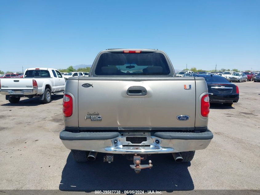 2002 Ford F150 Supercrew VIN: 1FTRW08L22KC06089 Lot: 39587738