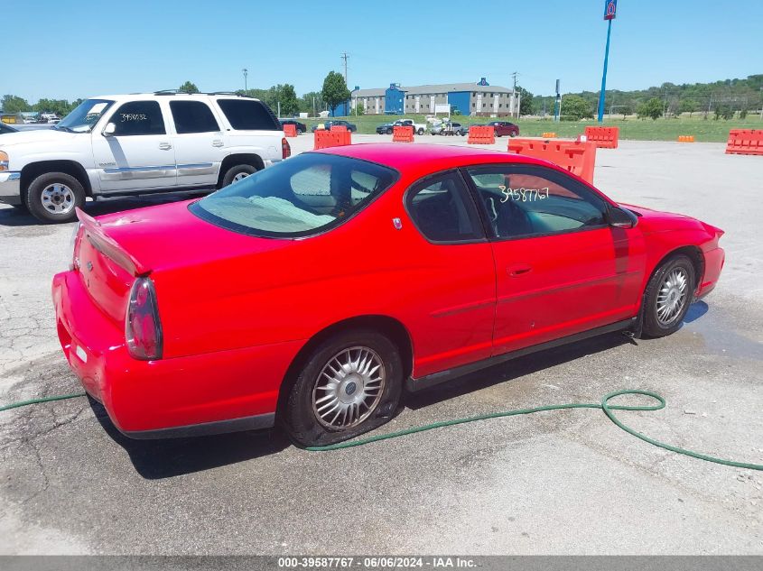 2001 Chevrolet Monte Carlo Ls VIN: 2G1WW12E619235140 Lot: 39587767