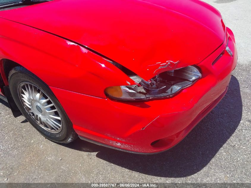 2001 Chevrolet Monte Carlo Ls VIN: 2G1WW12E619235140 Lot: 39587767