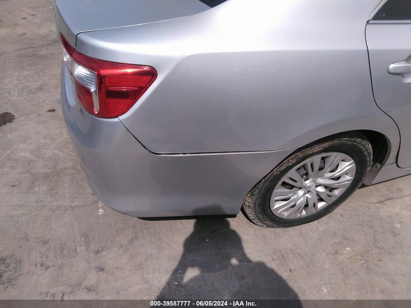 2012 Toyota Camry L VIN: 4T4BF1FK1CR177550 Lot: 39587777
