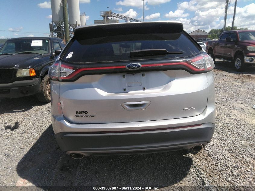 2017 Ford Edge Sel VIN: 2FMPK3J85HBB54952 Lot: 39587807