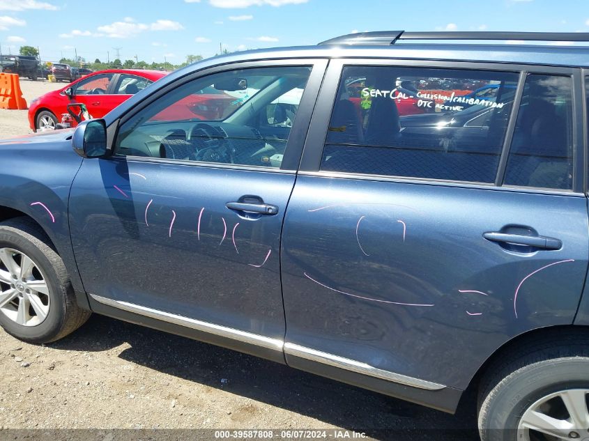 2013 Toyota Highlander Se V6 VIN: 5TDBK3EH8DS272334 Lot: 39587808