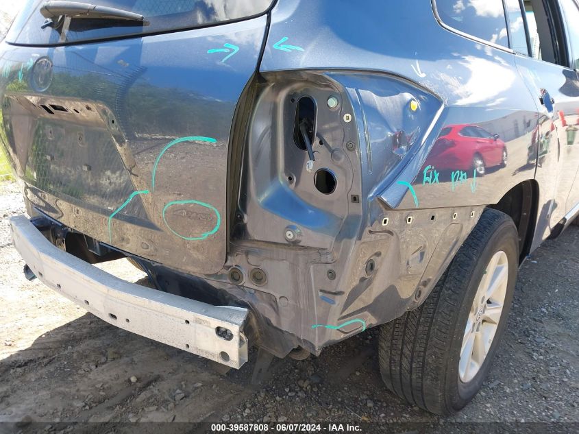 2013 Toyota Highlander Se V6 VIN: 5TDBK3EH8DS272334 Lot: 39587808