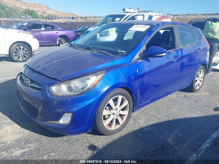 2013 Hyundai Accent Se VIN: KMHCU5AE2DU105335 Lot: 39587816