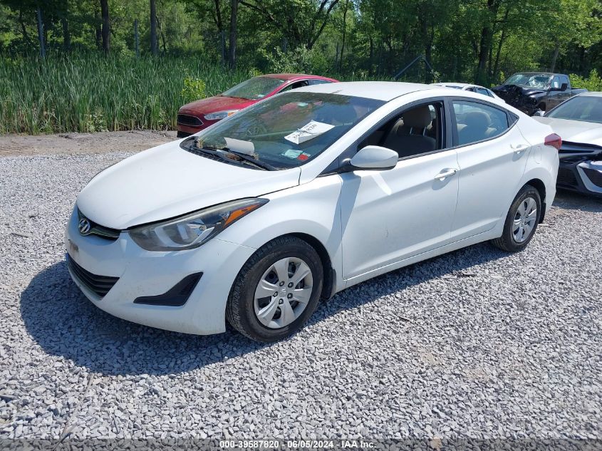 5NPDH4AE4GH683099 | 2016 HYUNDAI ELANTRA