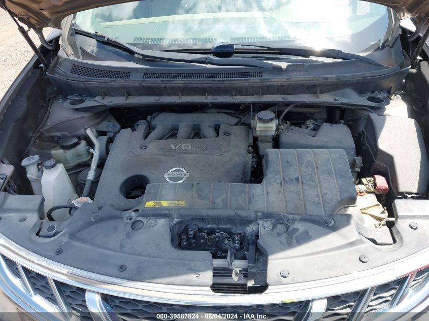 2013 Nissan Murano Sl VIN: JN8AZ1MW2DW312469 Lot: 39587824