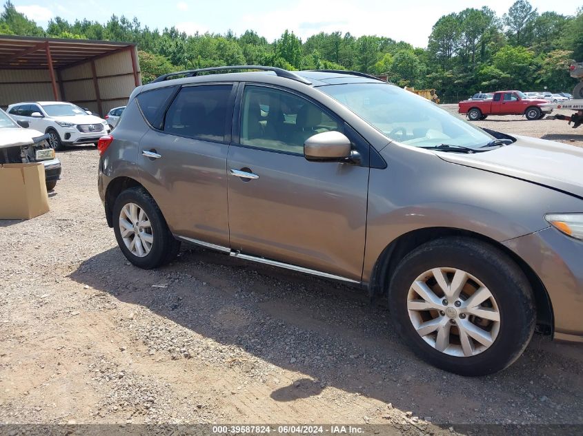 2013 Nissan Murano Sl VIN: JN8AZ1MW2DW312469 Lot: 39587824
