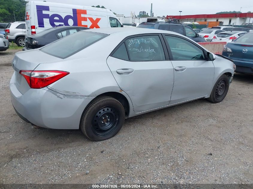 2015 Toyota Corolla L/Le/Le Pls/Prm/S/S Pls VIN: 5YFBURHE8FP254765 Lot: 39587826