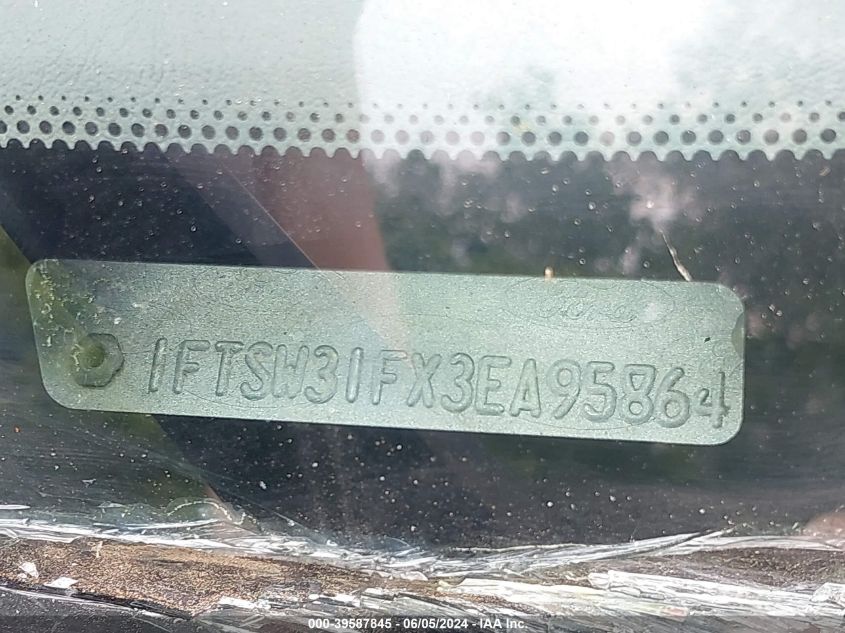 2003 Ford F-350 Lariat/Xl/Xlt VIN: 1FTSW31FX3EA95864 Lot: 39587845