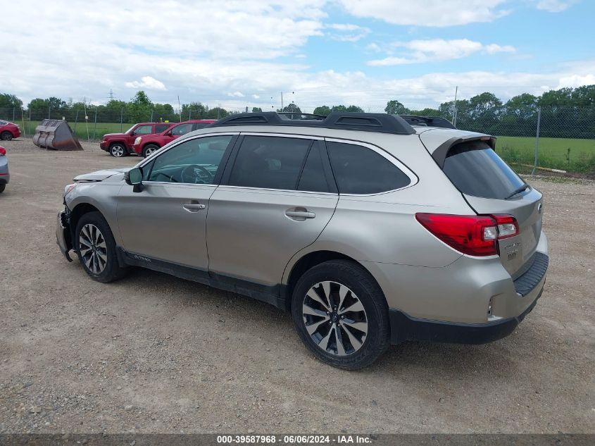 2015 Subaru Outback 2.5I Limited VIN: 4S4BSBNC1F3272691 Lot: 39587968