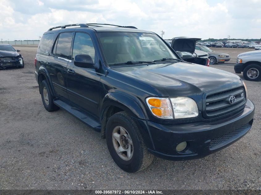 2002 Toyota Sequoia Sr5 V8 VIN: 5TDZT34A12S091220 Lot: 39587972