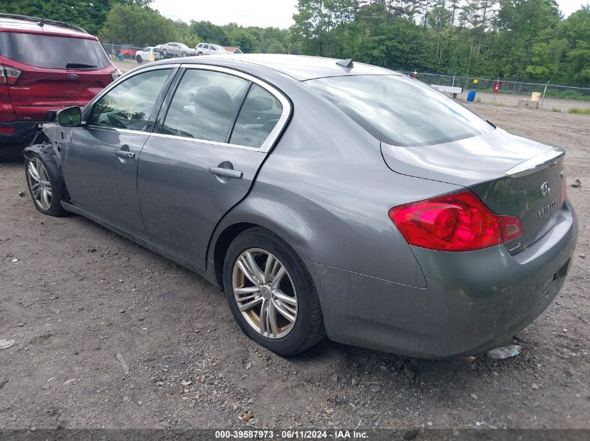 2013 Infiniti G37X VIN: JN1CV6AR8DM356910 Lot: 39587973