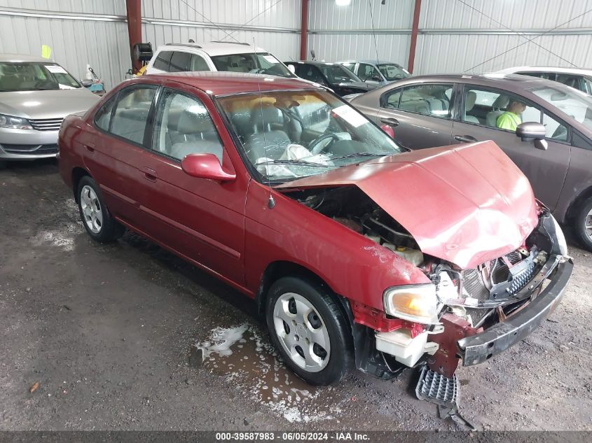 2004 Nissan Sentra 1.8S VIN: 3N1CB51DX4L826632 Lot: 39587983