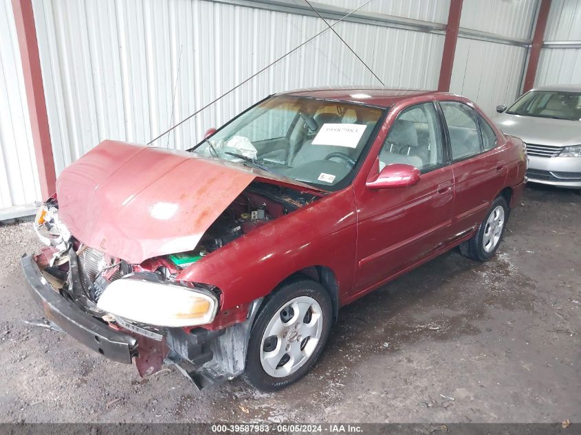 2004 Nissan Sentra 1.8S VIN: 3N1CB51DX4L826632 Lot: 39587983