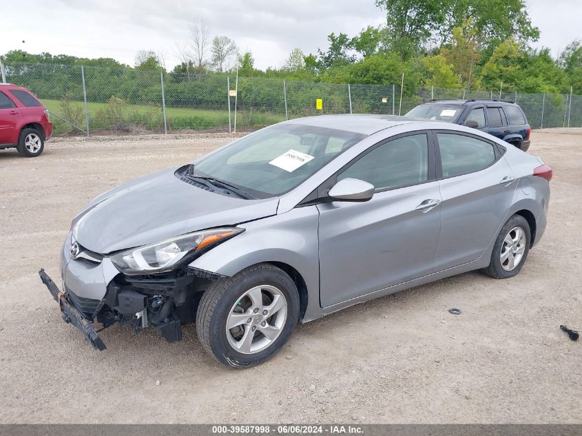 5NPDH4AE2FH579791 2015 HYUNDAI ELANTRA - Image 2