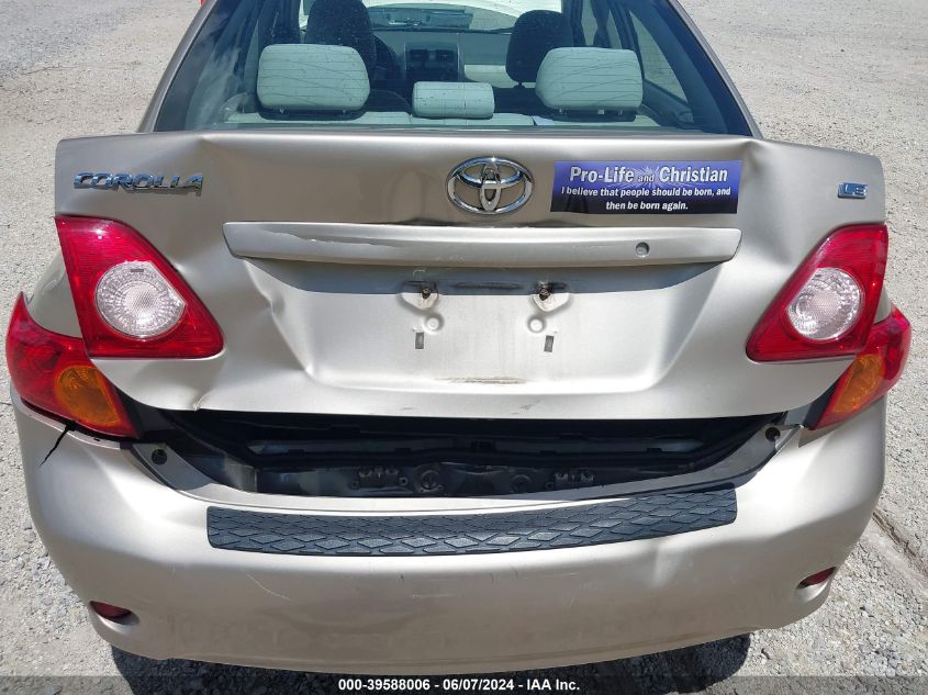 2010 Toyota Corolla Le VIN: 2T1BU4EE7AC382253 Lot: 39588006