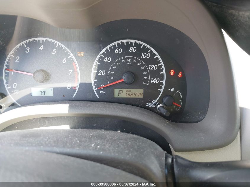 2010 Toyota Corolla Le VIN: 2T1BU4EE7AC382253 Lot: 39588006