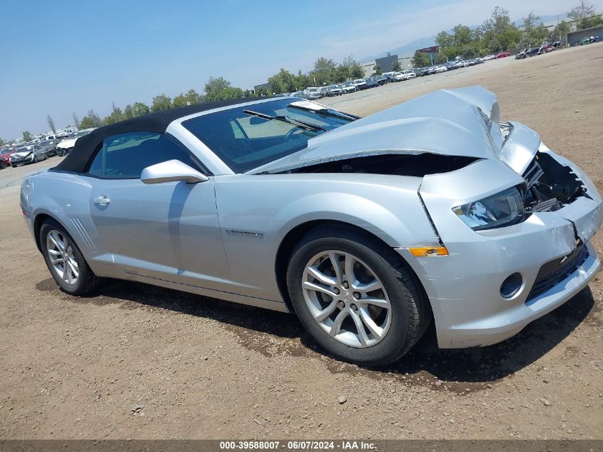 2015 Chevrolet Camaro 1Lt VIN: 2G1FD3D34F9275138 Lot: 39588007