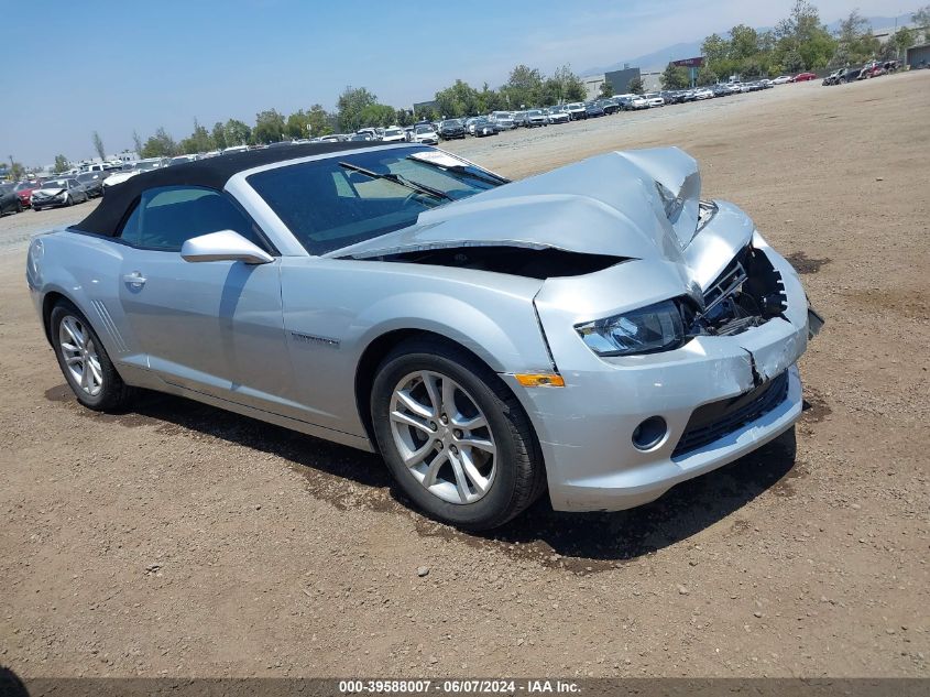 2015 Chevrolet Camaro 1Lt VIN: 2G1FD3D34F9275138 Lot: 39588007