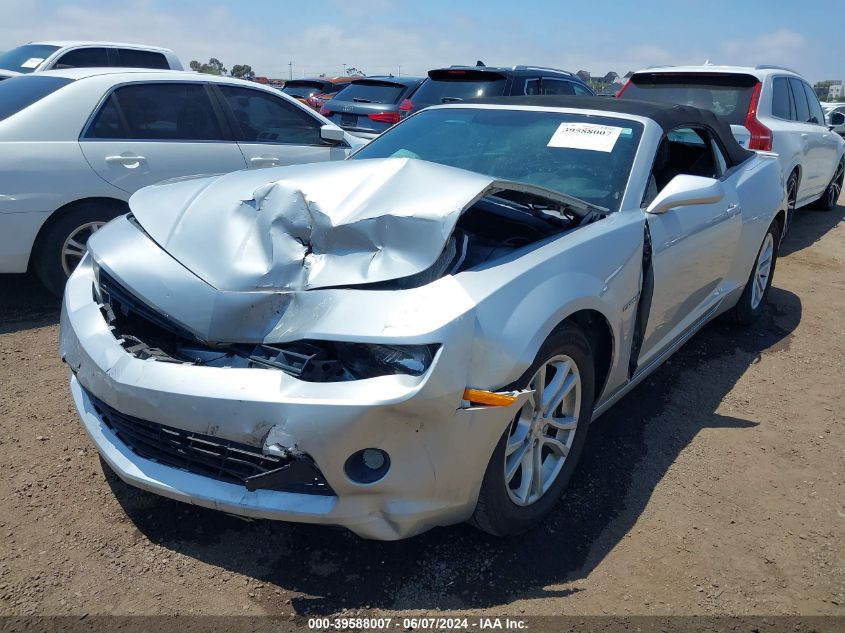 2015 Chevrolet Camaro 1Lt VIN: 2G1FD3D34F9275138 Lot: 39588007