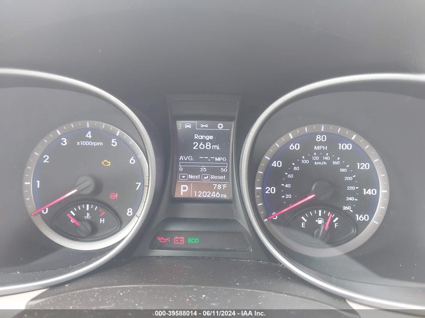 2014 Hyundai Santa Fe Gls VIN: KM8SM4HF6EU040110 Lot: 39588014