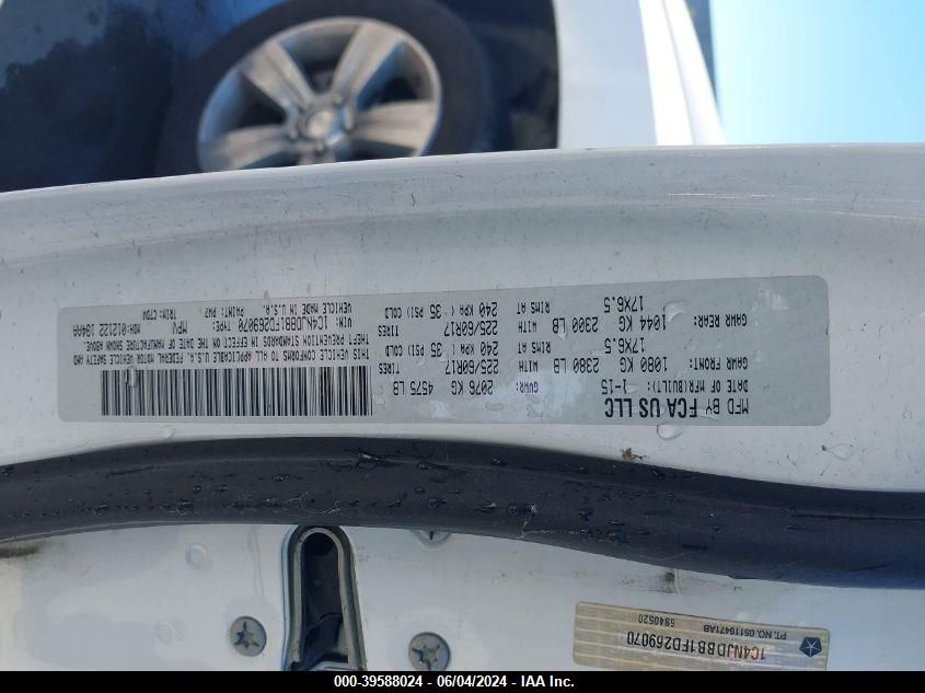 2015 Jeep Compass Sport VIN: 1C4NJDBB1FD269070 Lot: 39588024