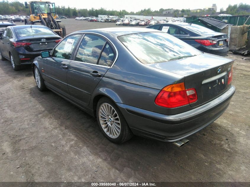 2001 BMW 330I VIN: WBAAV53411JS92963 Lot: 39588040