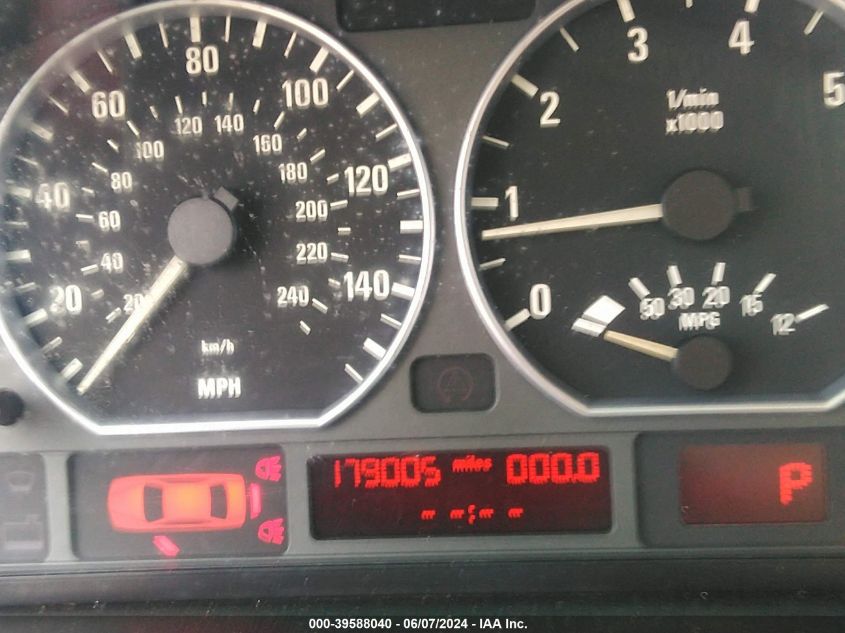 2001 BMW 330I VIN: WBAAV53411JS92963 Lot: 39588040